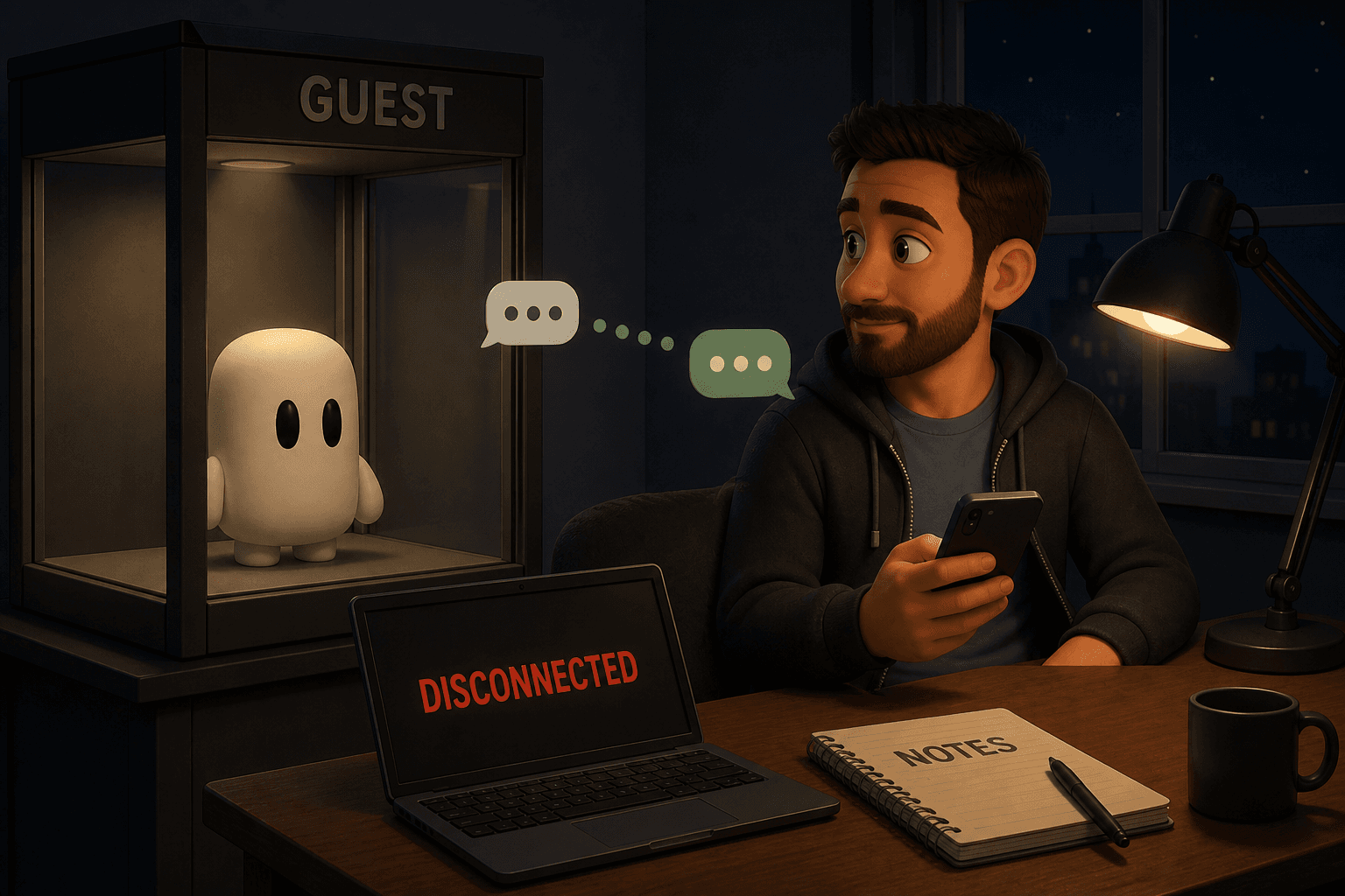 Phil on the phone. I am in the guest.